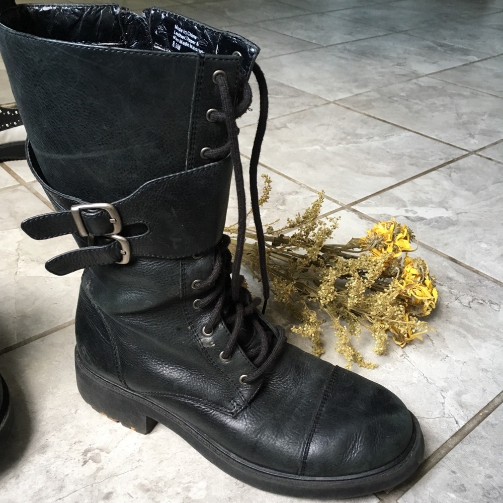 Bakers Lace Up Combat Boots